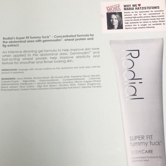 New Rodial Super Fit Tummy Tuck Slimming Gel 5.1oz - Picture 3 of 3